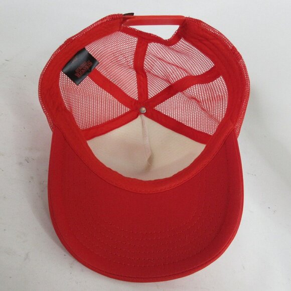 Netflix Stranger Things Snapback Trucker Hat Red Mesh Retro Style Baseball Cap - Picture 5 of 6